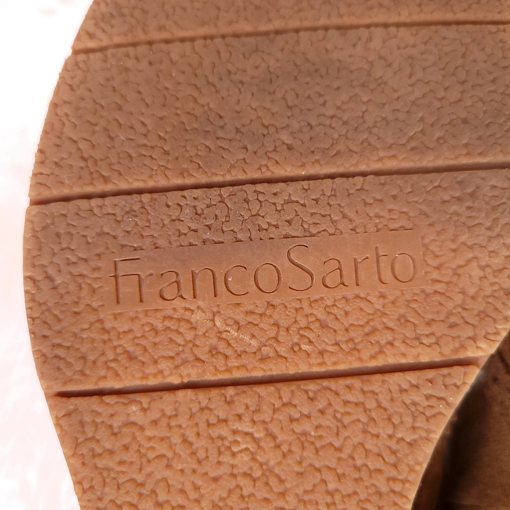 Franco Sarto Arielle Wedge Booties Suede Leather 9.5 - Picture 9 of 10
